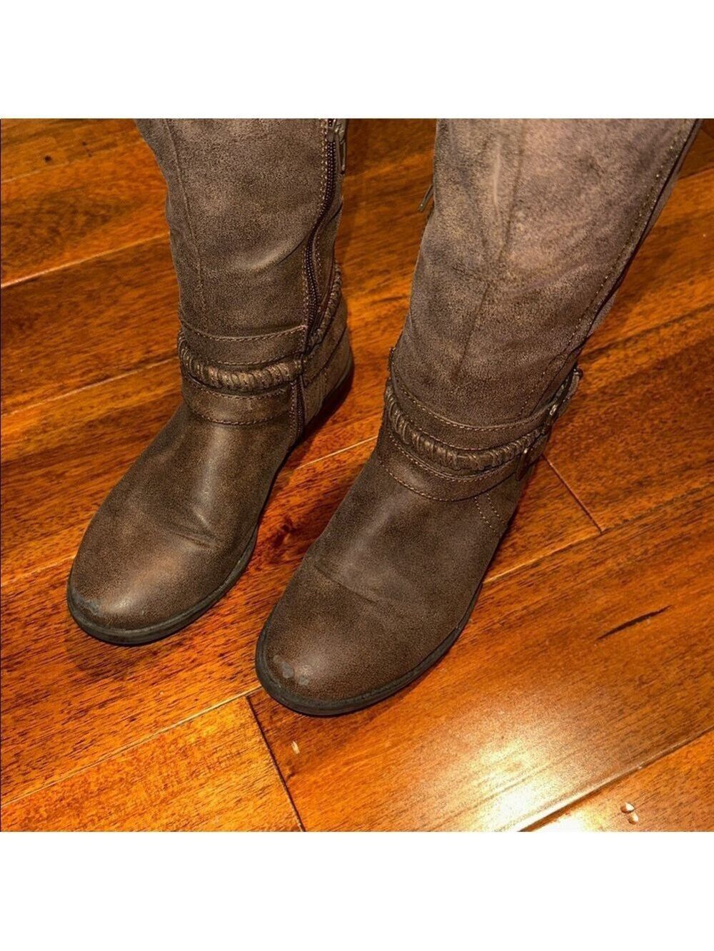 Rampage Brown Knee High Riding Boots Size 6M - Picture 7 of 10